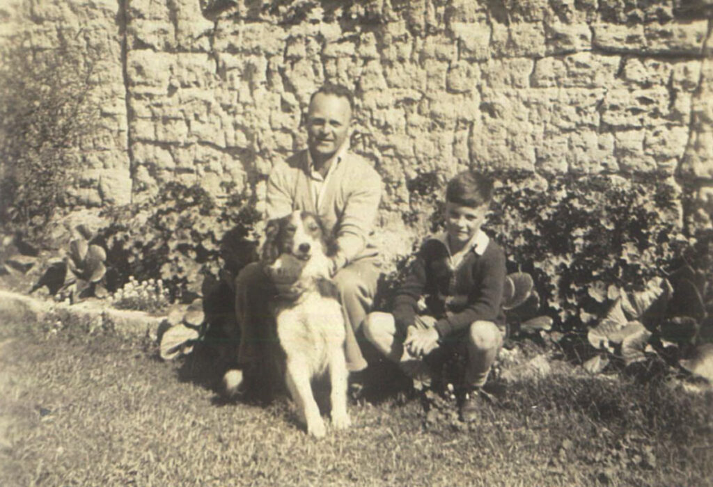 Eric and Viv Thomson with their dog