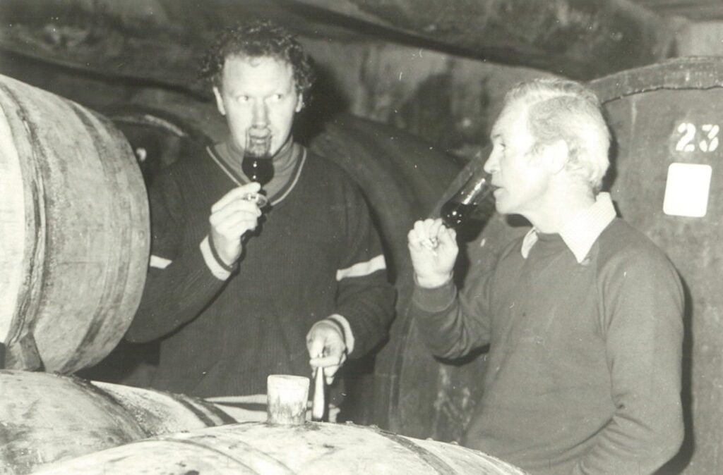 Viv and Trevor barrel sampling