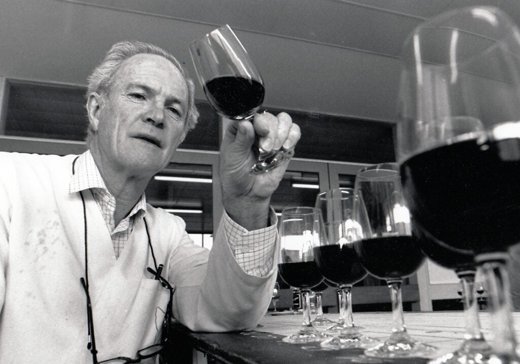 Viv sampling wine